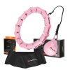 ZESTAW HULA HOP HHW02 LIGHT PINK Z WYPUSTKAMI I OBCIĄŻNIKIEM HMS + PAS BR163 RED